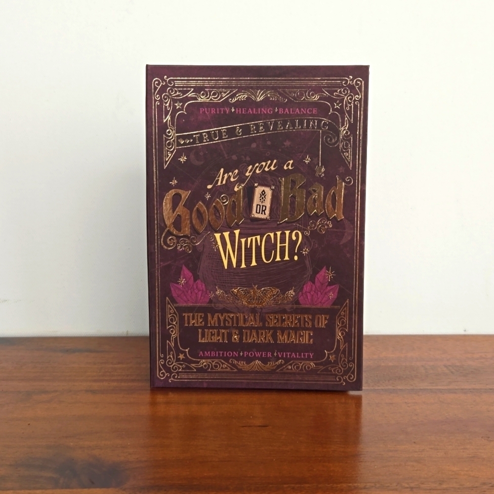 Good or Bad Witch Sml Hidden Book Box 4x6x2 1/2 NWT